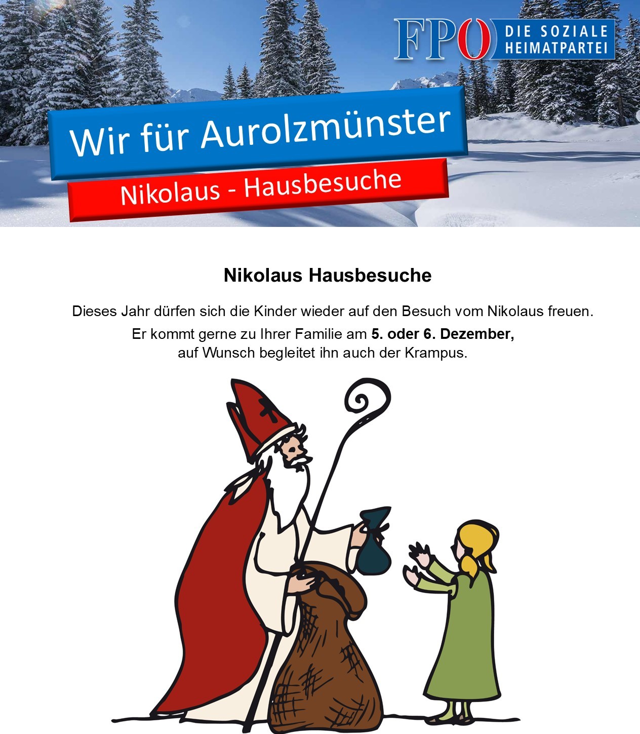 Nikolaus Hausbesuche 2025