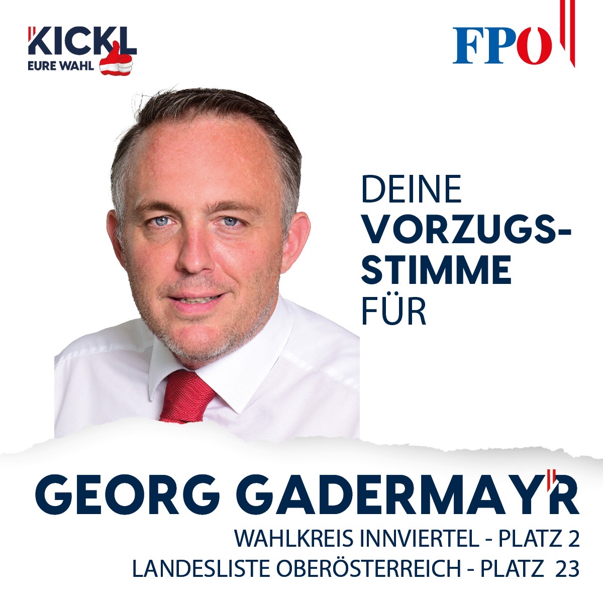 Deine Vorzugsstimme für unseren Georg!